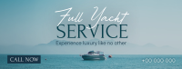 Serene Yacht Services Facebook Cover Design