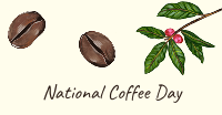 National Coffee Day Illustration Facebook ad Image Preview