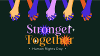 Stronger Together this Human Rights Day Animation Image Preview