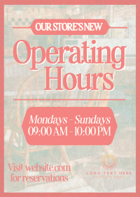 Vintage Minimalist Schedule Poster Preview