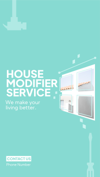 House Modifier Service Facebook Story Design