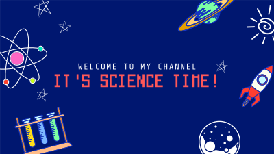 Science Time! YouTube cover (channel art) Image Preview
