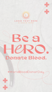 Blood Donation Campaign YouTube Short Design