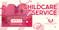 Abstract Shapes Childcare Service Facebook Ad Preview