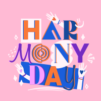 Fun Quirky Harmony Day Linkedin Post Design