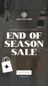 End of Season Shopping Instagram reel Image Preview