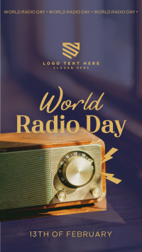 Radio Day Analog Facebook Story Design