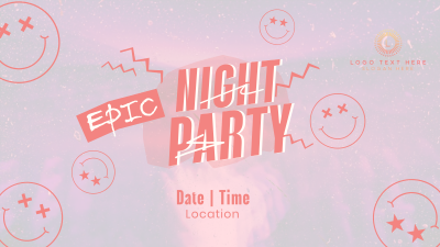 Epic Night Party Facebook event cover Image Preview