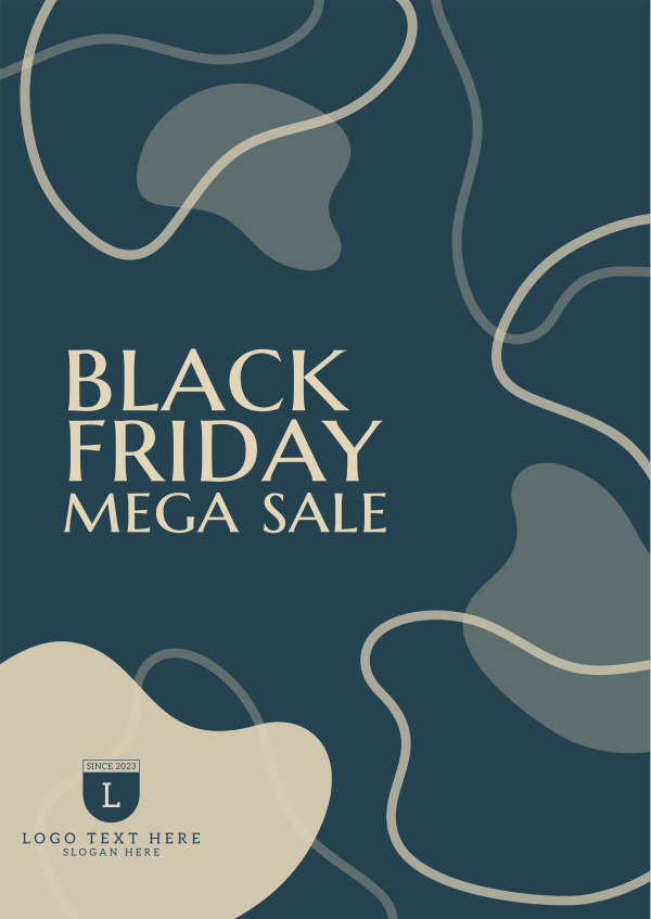 Spotty Black Friday Fashion Poster Design Image Preview