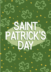 St. Patrick's Clovers Poster Design