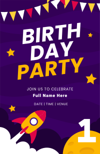 First Birthday Bash Invitation Image Preview