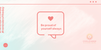 Be Proud Of Yourself Twitter post Image Preview