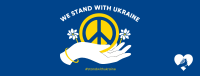 Ukraine Peace Hand Facebook Cover Design