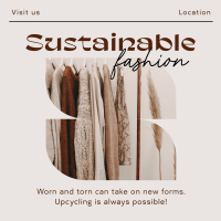 Elegant Minimalist Sustainable Fashion Instagram post Image Preview