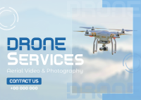 Drone Video and Photography Postcard Design