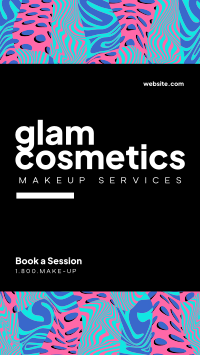 Glam Cosmetics Facebook Story Design