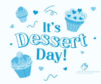 Cupcakes for Dessert Facebook Post Design