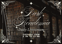 Dark Academia Study Playlist Postcard Image Preview