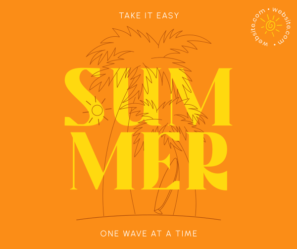 Easy Summer Facebook Post Design Image Preview