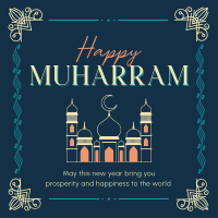 Decorative Islamic New Year Instagram Post Design