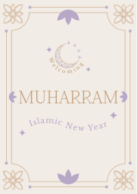 Happy Muharram New Year Flyer Design