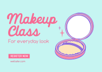 Everyday Makeup Look Postcard Design