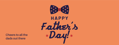 Father's Day Bow Facebook cover Image Preview