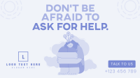 Ask for Help Facebook Event Cover Design