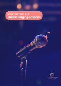 Singing Lessons Poster Design