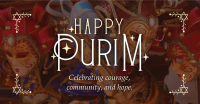 Celebrating Purim Facebook Ad Design