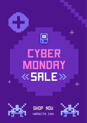 Pixel Cyber Monday Poster Image Preview