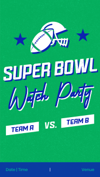 Watch Live Super Bowl Instagram Story Design