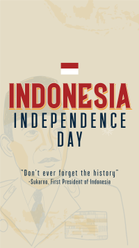 First Indonesia President Facebook Story Design