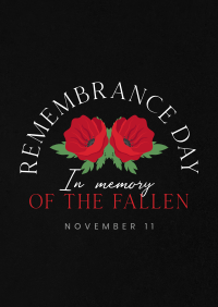 Day of Remembrance Poster Design