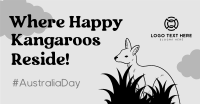 Fun Kangaroo Australia Day Facebook Ad Design