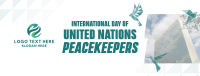 International Day of United Nations Peacekeepers Facebook cover Image Preview