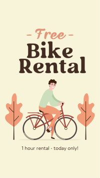 Free Bike Rental YouTube Short Design