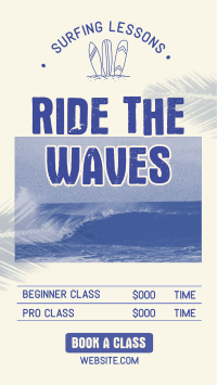 Ride the Waves Surf Class TikTok Video Preview