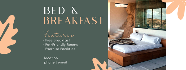 Bed & Breakfast Facebook Cover Design Image Preview