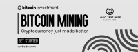 Start Bitcoin Mining Facebook Cover Design