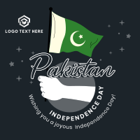 Raise Pakistan Flag Linkedin Post Design