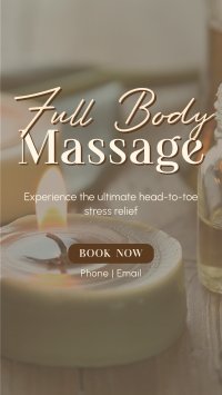 Full Body Massage Instagram Story Design