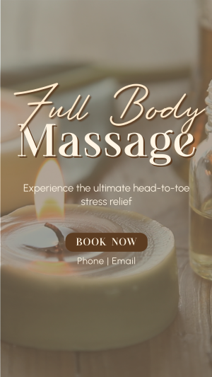 Full Body Massage Instagram story Image Preview