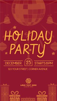 Quirky Holiday Party Facebook Story Preview