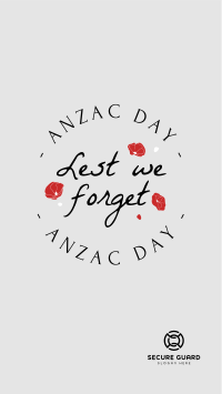 Anzac Day Emblem Facebook story Image Preview