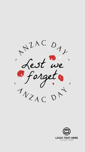 Anzac Day Emblem Facebook story Image Preview