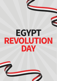 Egypt Revolution Day Poster Design