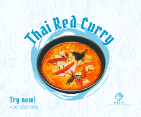 Thai Red Curry Facebook Post Design