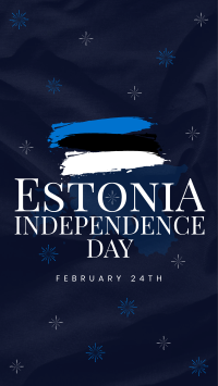 Simple Estonia Independence Day Instagram Story Design