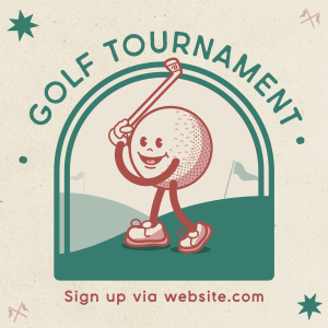 Retro Golf Course Instagram post Image Preview